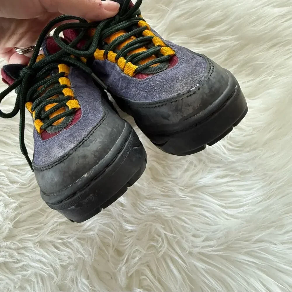 Gymboree Vintage 90s Boys Boots Shoes Colorblock Retro Low Hiking Chunky Unisex